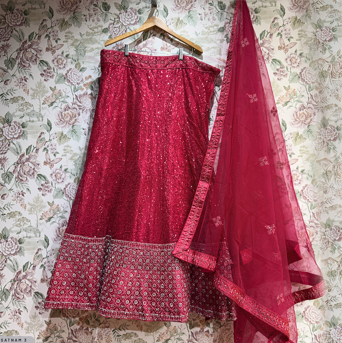 The Udaipur Royal Edit: Pink Heritage Lehenga Ensemble III – Pink – view 1