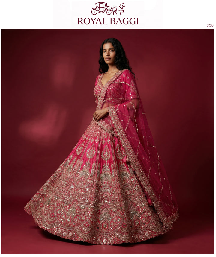 The Parampara Heirloom: Pink Heritage Lehenga Ensemble II