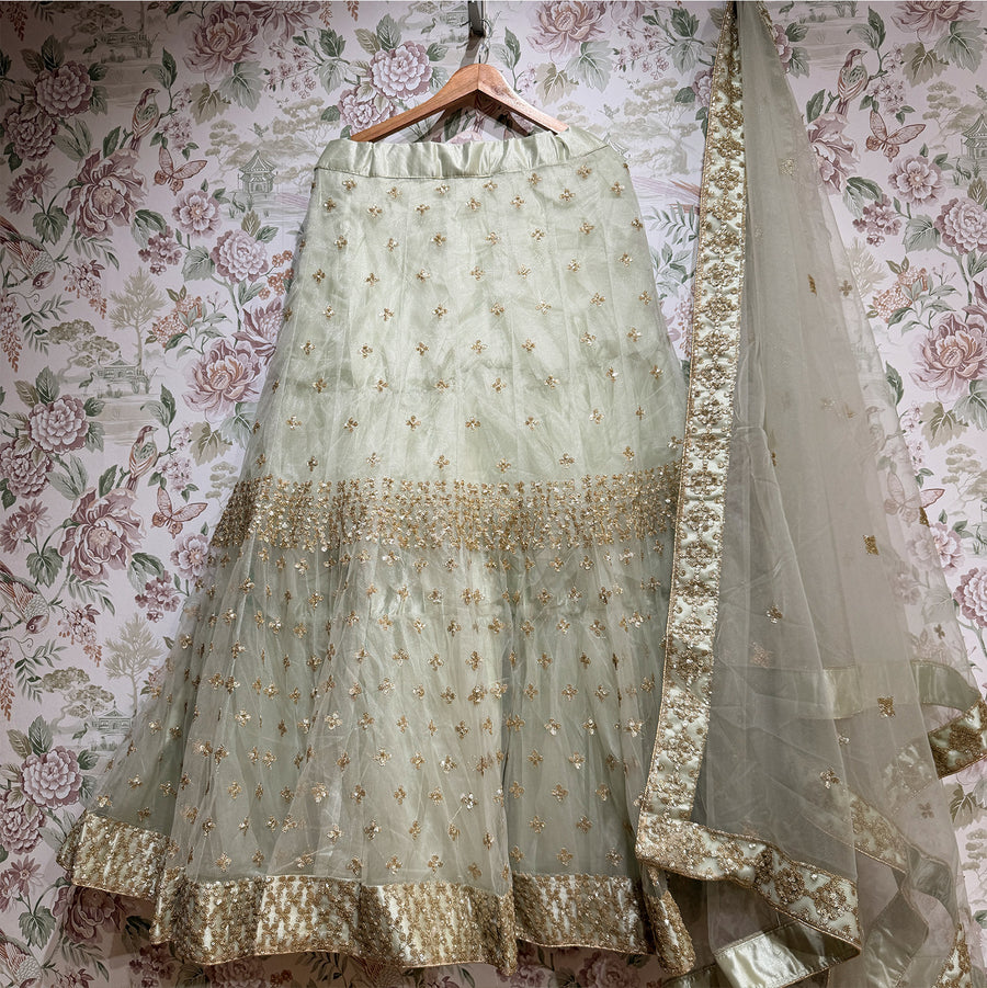 The Jharokha Heirloom: Pink Heritage Lehenga Ensemble III