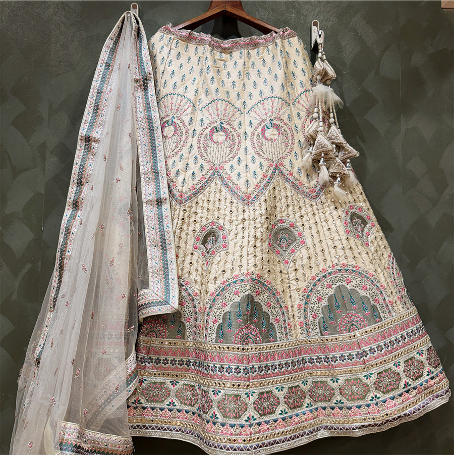 The Parampara Darbar: Ivory Heritage Lehenga Ensemble